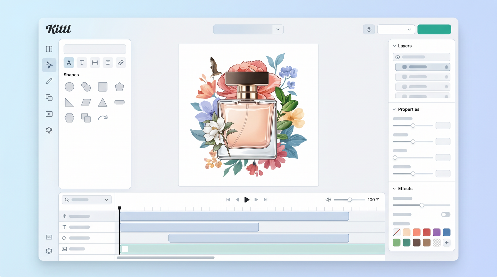 Kittl editing features